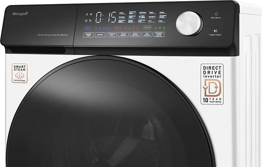 Стиральная машина WEISSGAUFF WM 45126 Steam Direct Drive