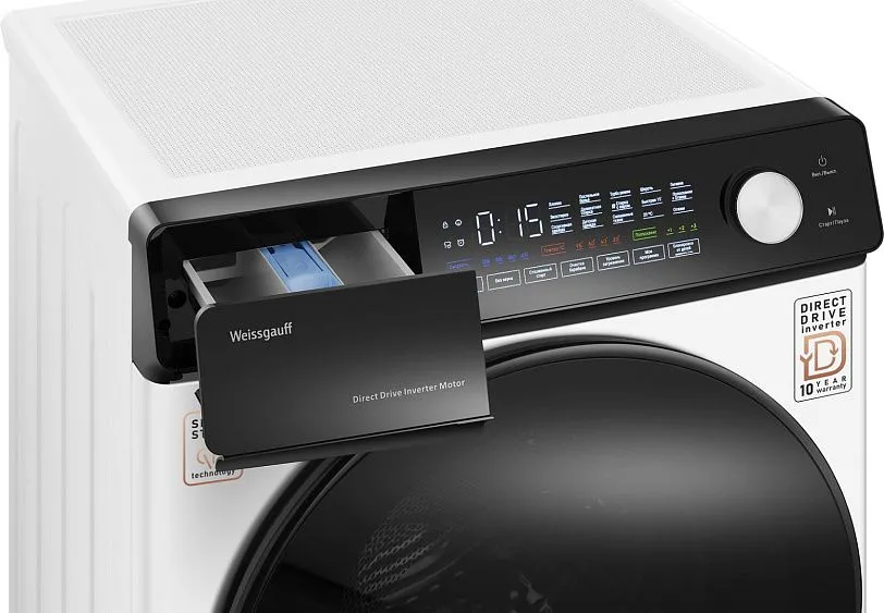 Стиральная машина WEISSGAUFF WM 45126 Steam Direct Drive