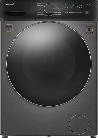 Стиральная машина WEISSGAUFF WMD 4828 Inverter Steam Grey