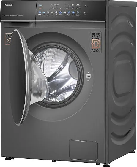 Стиральная машина WEISSGAUFF WM 62210 Direct Drive Touch Inverter Steam Grey