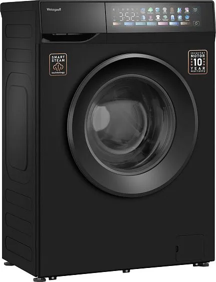 Стиральная машина WEISSGAUFF WM 39107 Full Touch Inverter Steam Black