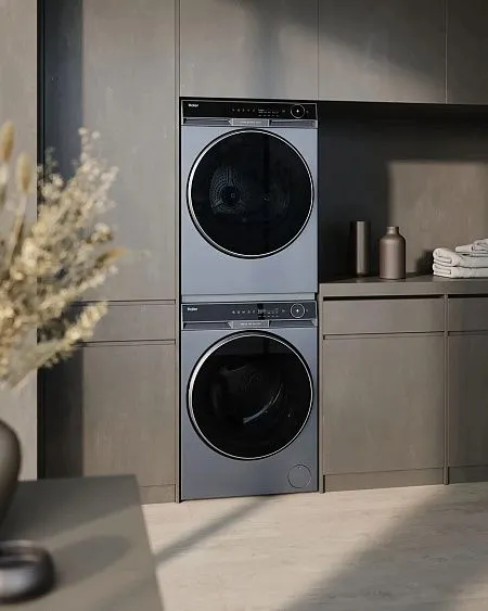 Стиральная машина HAIER X11 (HW120-BD14397SU1 + HD100-A3397SU1 + CKS-2)