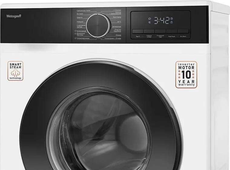 Стиральная машина WEISSGAUFF WM 45610 Inverter Steam