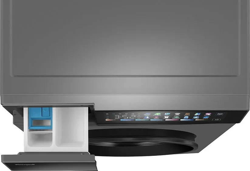 Стиральная машина WEISSGAUFF WM 39107 Full Touch Inverter Steam Grey