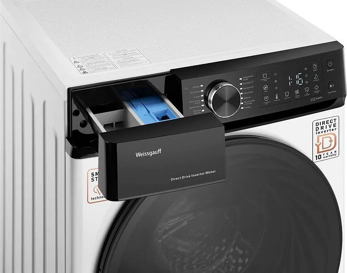 Стиральная машина WEISSGAUFF WM 59411 Direct Drive Inverter Steam