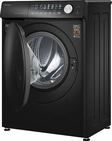 Стиральная машина WEISSGAUFF WM 45126 Steam Direct Drive Matt Black