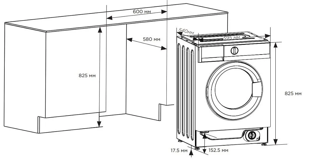 Стиральная машина MIDEA MFA06W80B/W