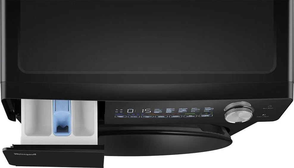 Стиральная машина WEISSGAUFF WM 45126 Steam Direct Drive Matt Black