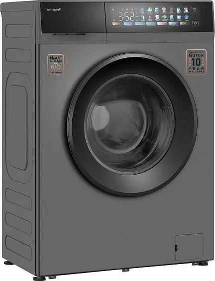 Стиральная машина WEISSGAUFF WM 39107 Full Touch Inverter Steam Grey