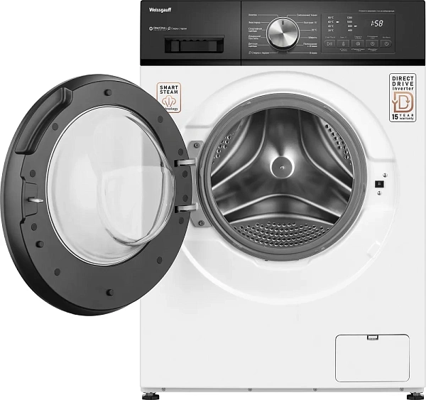 Стиральная машина WEISSGAUFF WM 45127 Direct Drive Inverter Steam