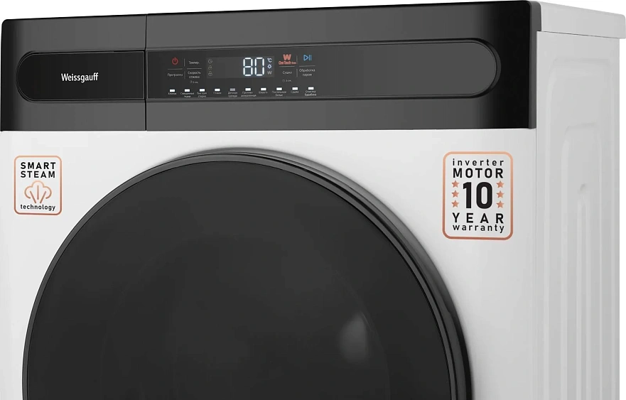 Стиральная машина WEISSGAUFF WMD 49411 DC Inverter Steam