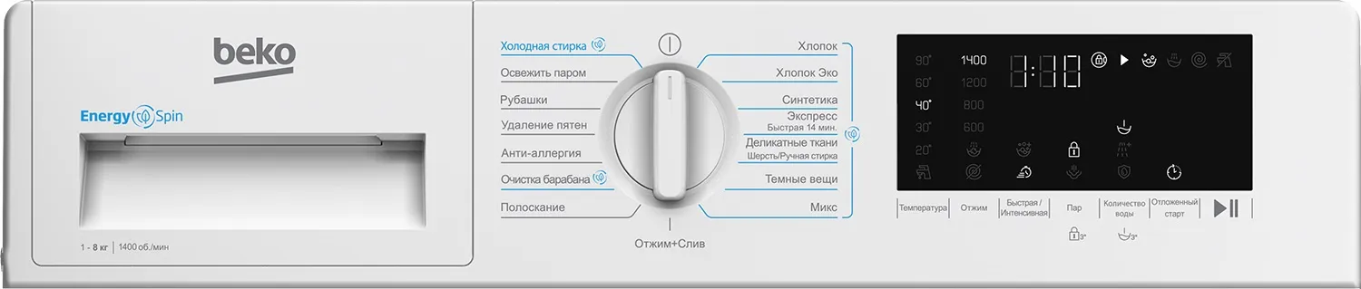 Стиральная машина BEKO BI3WBT8841 W