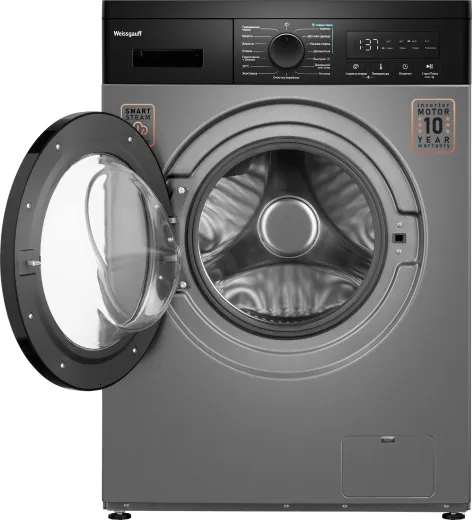 Стиральная машина WEISSGAUFF WM 42127 Inverter Steam Dark Grey