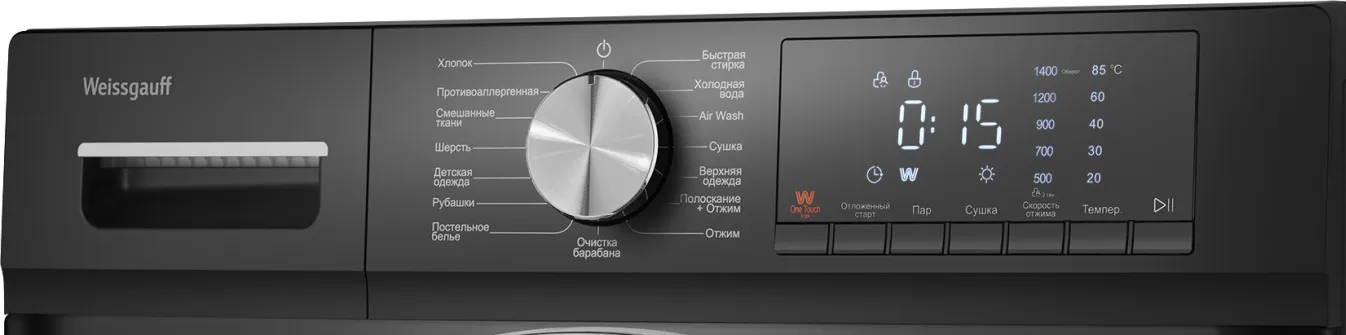 Стиральная машина WEISSGAUFF WMD 4148 D Black