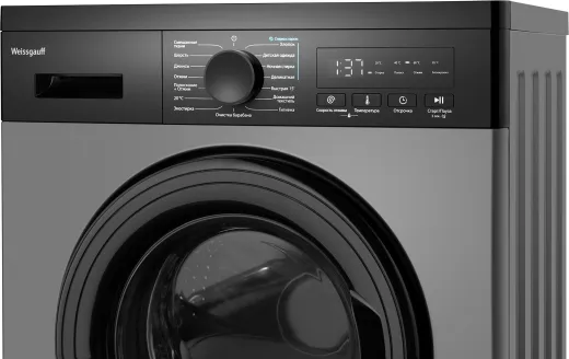 Стиральная машина WEISSGAUFF WM 42127 Inverter Steam Dark Grey