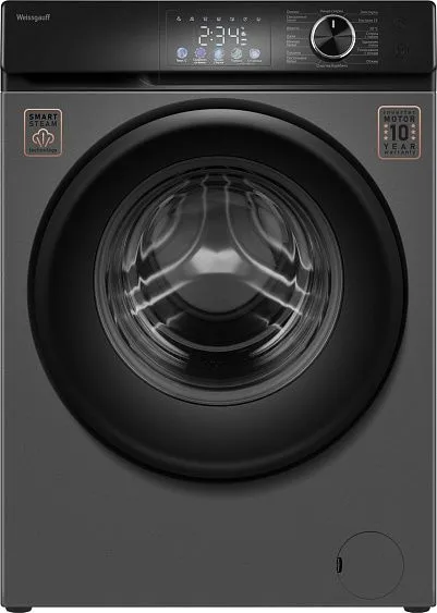 Стиральная машина WEISSGAUFF WM 45127 Inverter Steam Color Touch Grey