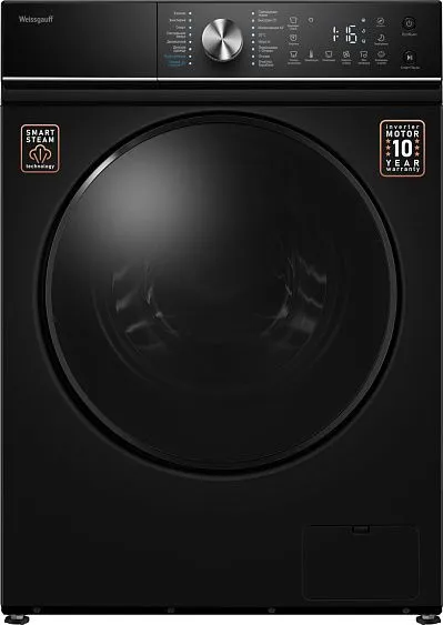 Стиральная машина WEISSGAUFF WM 47147 DC Inverter Steam Black