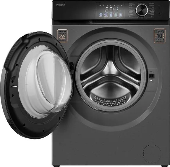 Стиральная машина WEISSGAUFF WM 45127 Inverter Steam Color Touch Grey