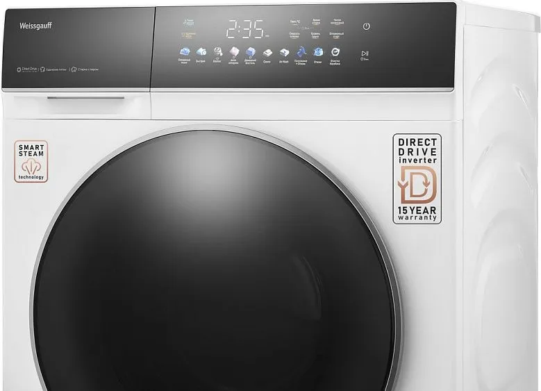 Стиральная машина WEISSGAUFF WMD 62210 Direct Drive Touch Inverter Steam