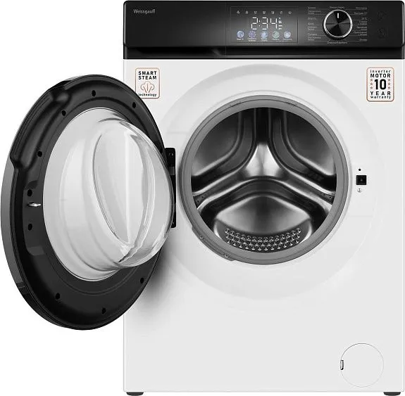 Стиральная машина WEISSGAUFF WM 45127 Inverter Steam Color Touch