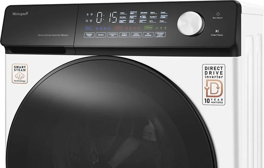 Стиральная машина WEISSGAUFF WM 45126 Steam Direct Drive