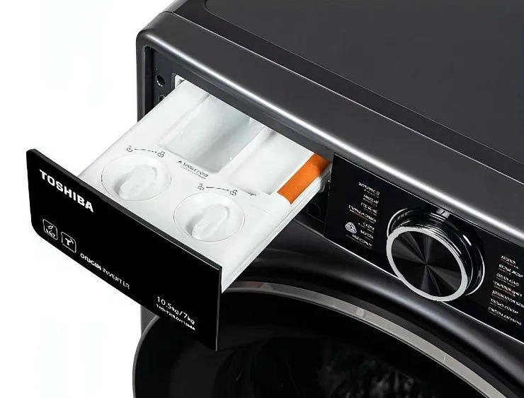 Стиральная машина TOSHIBA TWD-T25BZU115MWRU (MG)