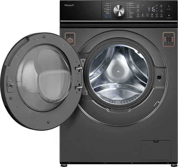 Стиральная машина WEISSGAUFF WM 47147 DC Inverter Steam Silver