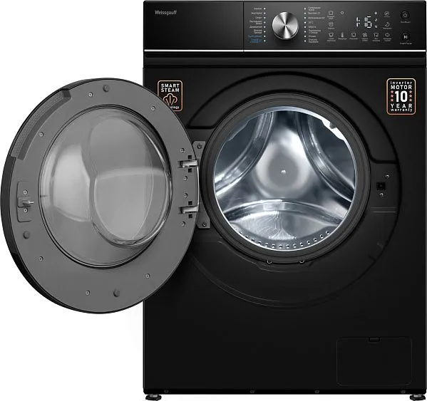 Стиральная машина WEISSGAUFF WM 47147 DC Inverter Steam Black