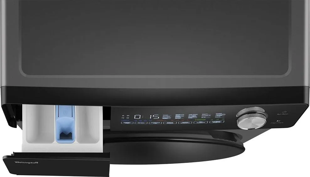 Стиральная машина WEISSGAUFF WM 45126 Steam Direct Drive Deep Grey