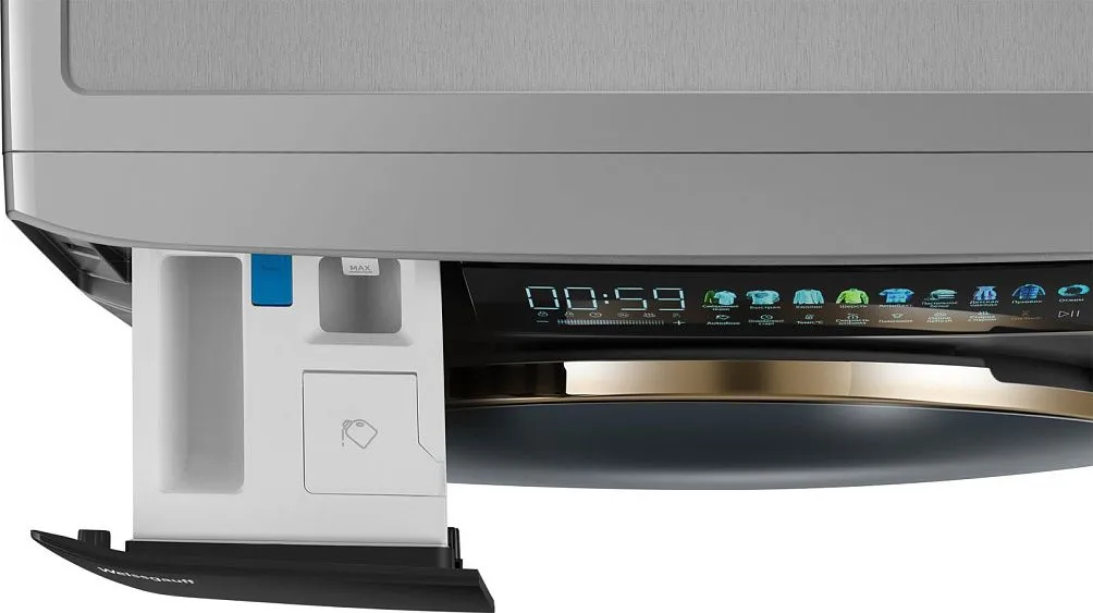 Стиральная машина WEISSGAUFF WM 58411 Direct Drive Inverter Premium Steam Steel