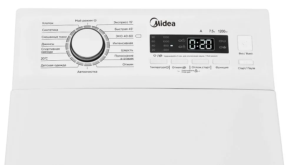 Стиральная машина MIDEA MFE12W75B/W-RU