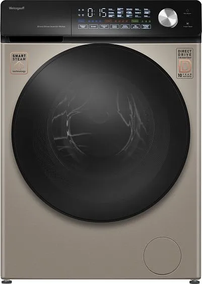 Стиральная машина WEISSGAUFF WM 45126 Steam Direct Drive Champagne