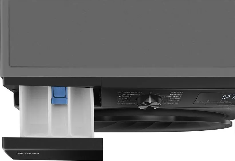 Стиральная машина WEISSGAUFF WM 4947 DC Inverter Steam Grey