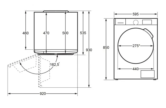 Стиральная машина MAUNFELD MFWM127WH100 ST INVERTER SLIM
