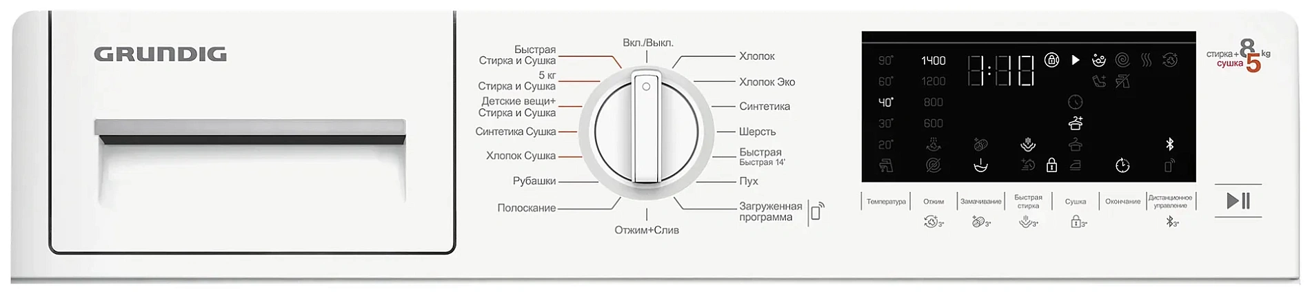 Стиральная машина GRUNDIG GWDI8542