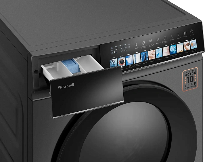 Стиральная машина WEISSGAUFF WMD 59211 Touch Inverter Deep Grey