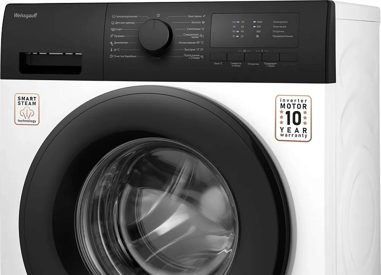 Стиральная машина WEISSGAUFF WM 40106 Inverter Steam