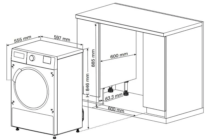 Сушильная машина BEKO BIDB81151 W