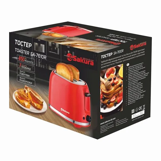 Тостер SAKURA SA-7610R