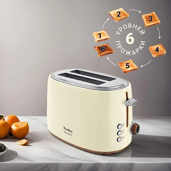Тостер TESLER TT-240 BEIGE