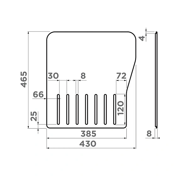 Разделочная доска OMOIKIRI CB-MARU-86 WD (4999030)