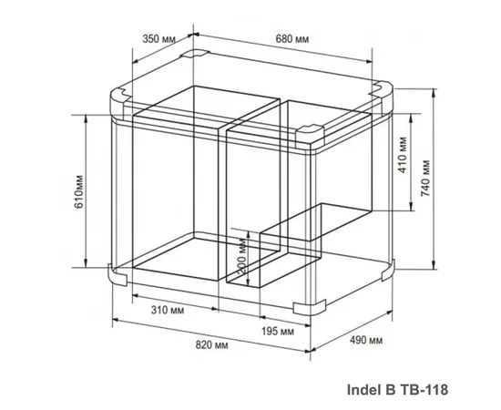 Автохолодильник INDEL B Travel Box STEEL TB118 DD STEEL BLACK