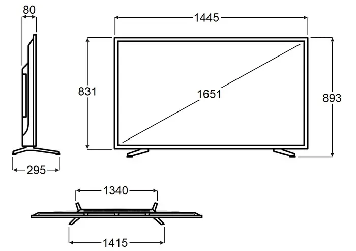Телевизор MAUNFELD MQT65UST03