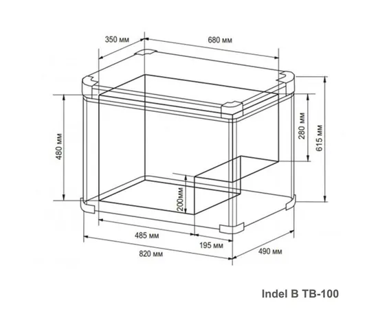 Автохолодильник INDEL B Travel Box STEEL TB100 STEEL BLACK