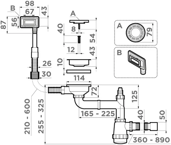 Арматура OMOIKIRI WK-1-UN-GB (4956834)