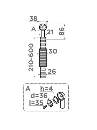 Сменный круглый перелив OMOIKIRI OV-1-R-GM (4998038)
