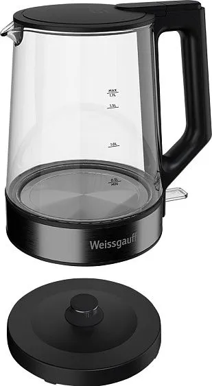 Чайник WEISSGAUFF WK 1700 EcoGlass Nero