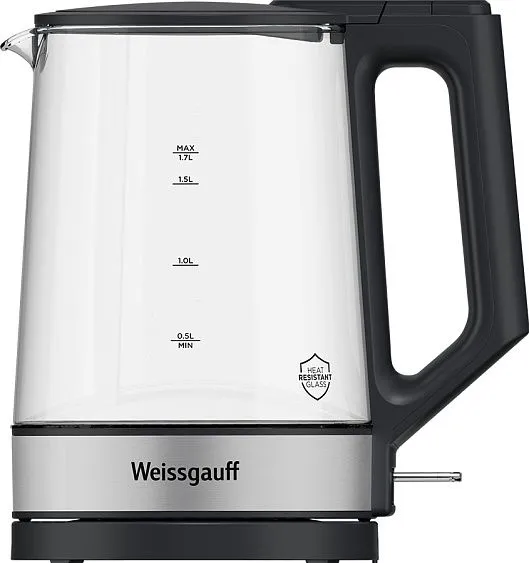 Чайник WEISSGAUFF WK 1700 EcoGlass Graphite