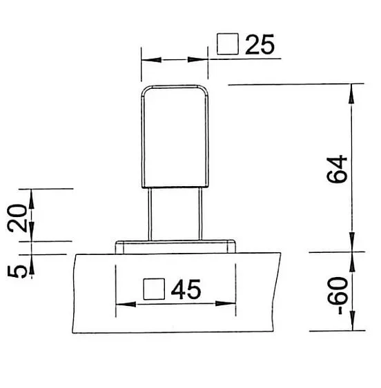 Ручка управления BLANCO 221901 levos хром