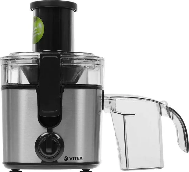 Соковыжималка VITEK VT-1600 (MC) стальной/черный